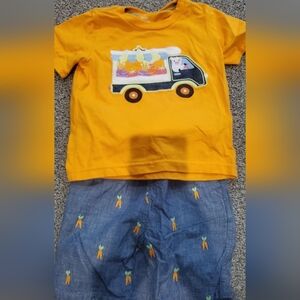 Gymboree Orange and Blue Kids Matching Set